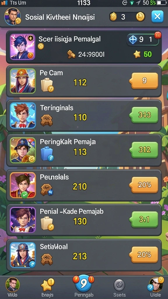 Tampilan antarmuka yang menarik dan modern.