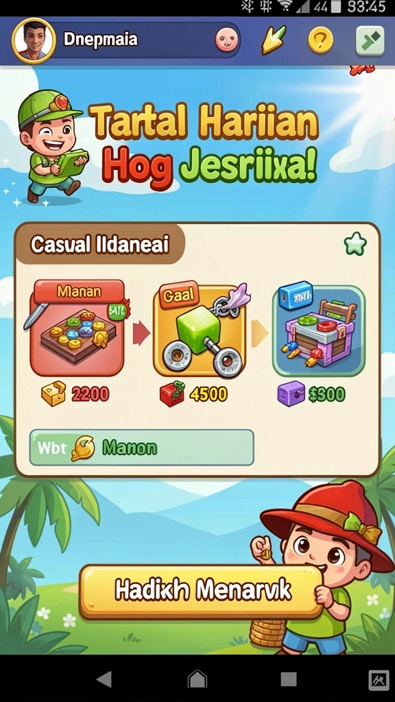 Berbagai pilihan permainan yang mengasyikkan.