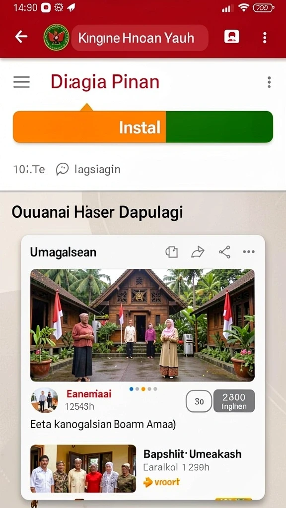 Screenshot menunjukkan antarmuka permainan yang menarik.