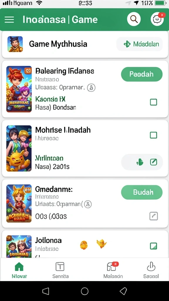 Mode permainan yang beragam dan seru.