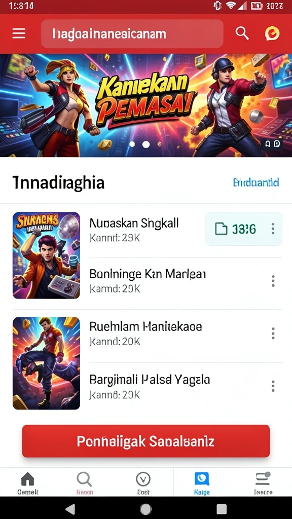 Screenshot menunjukkan fitur turnamen yang mengasyikkan.