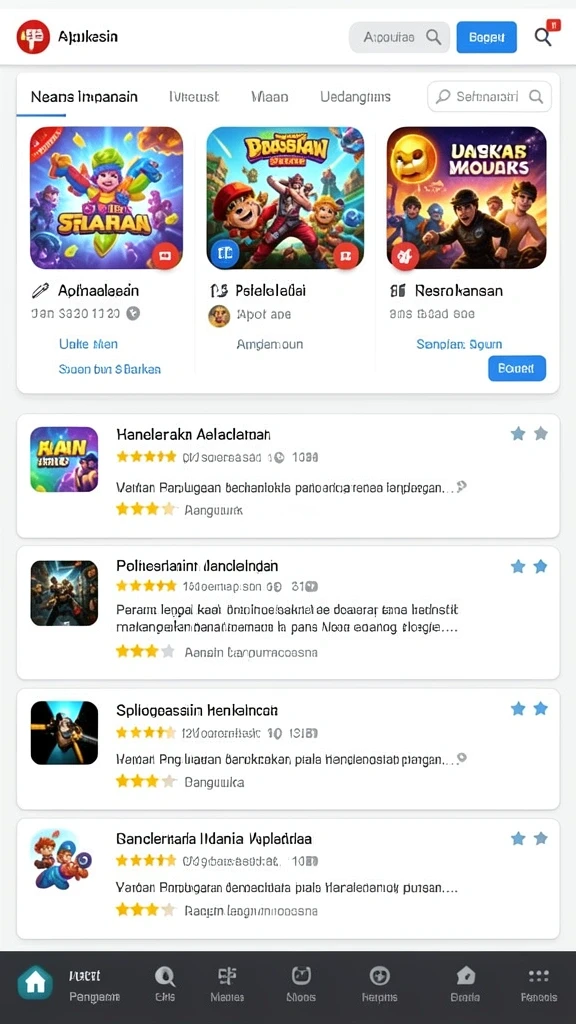 Tampilan antarmuka yang menarik dan intuitif.