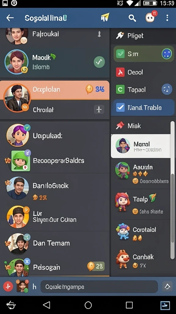 Tampilan antarmuka LUCKYRP yang menarik dan mudah digunakan.