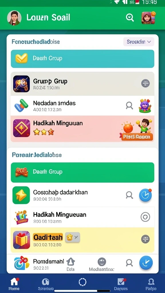 Berbagai jenis permainan yang tersedia untuk semua orang.