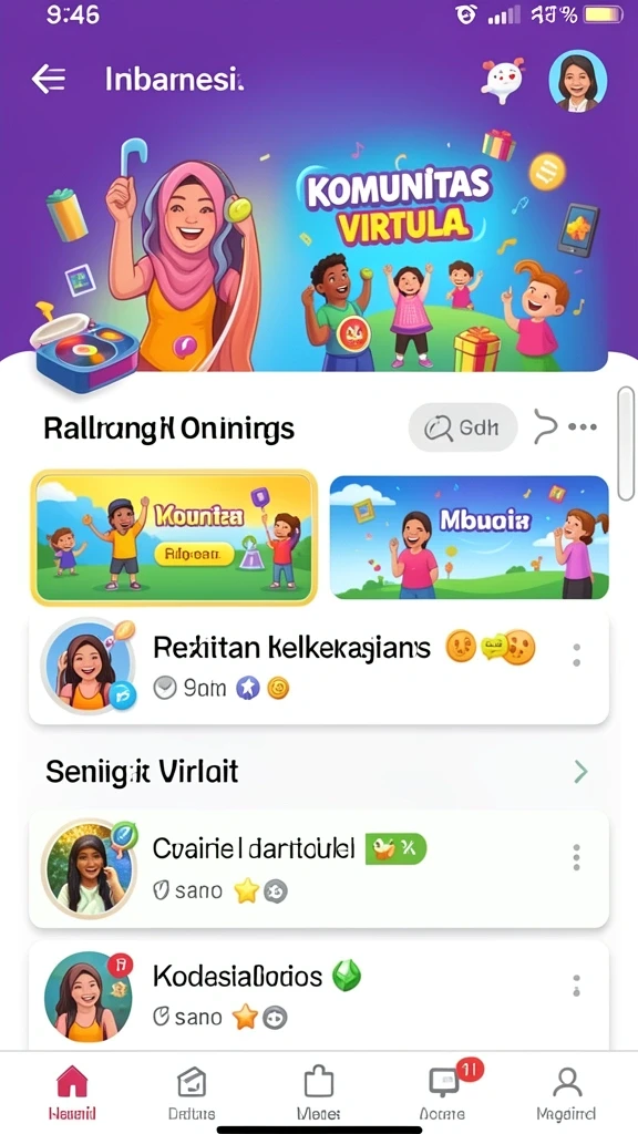 Screenshot menunjukkan pemandangan indah dunia NAGAEMPIRE.
