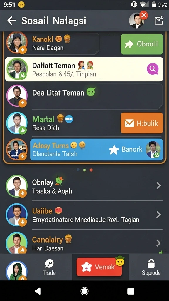 Interaksi pemain yang seru dalam mode multiplayer.