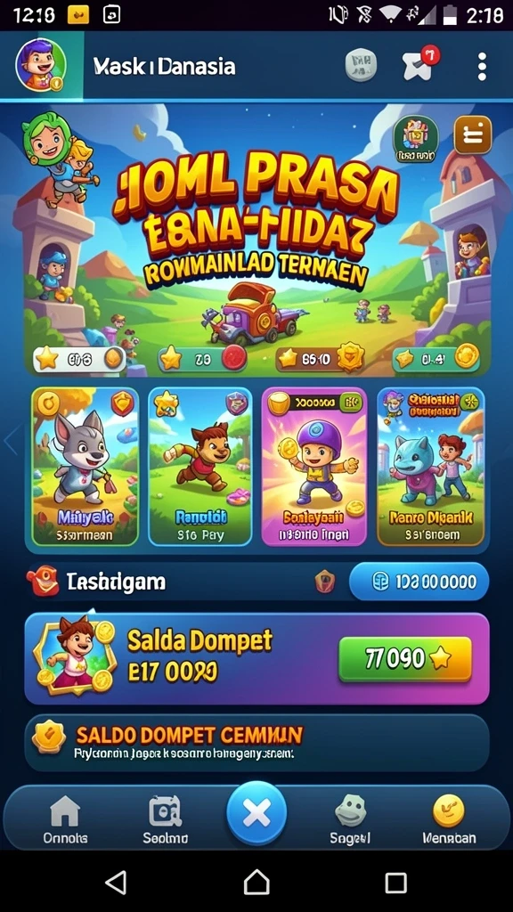 Level permainan yang menantang dengan grafis yang memukau.