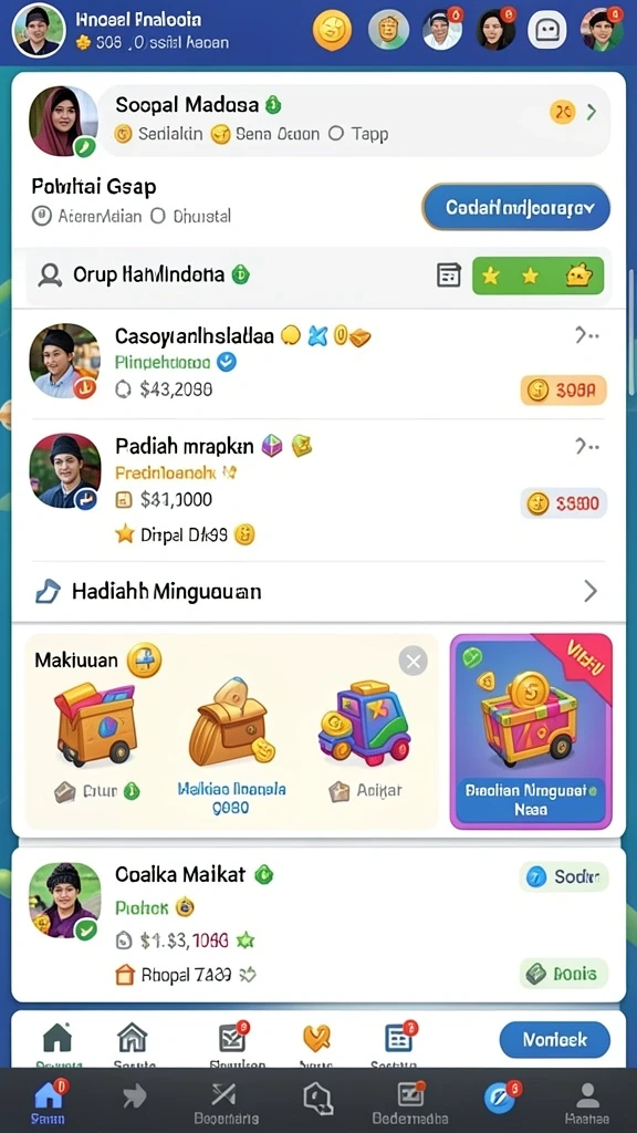 Tampilan antarmuka yang menarik dan intuitif.