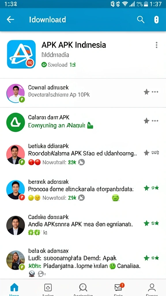 Screenshot fitur sosial untuk berinteraksi dengan teman.
