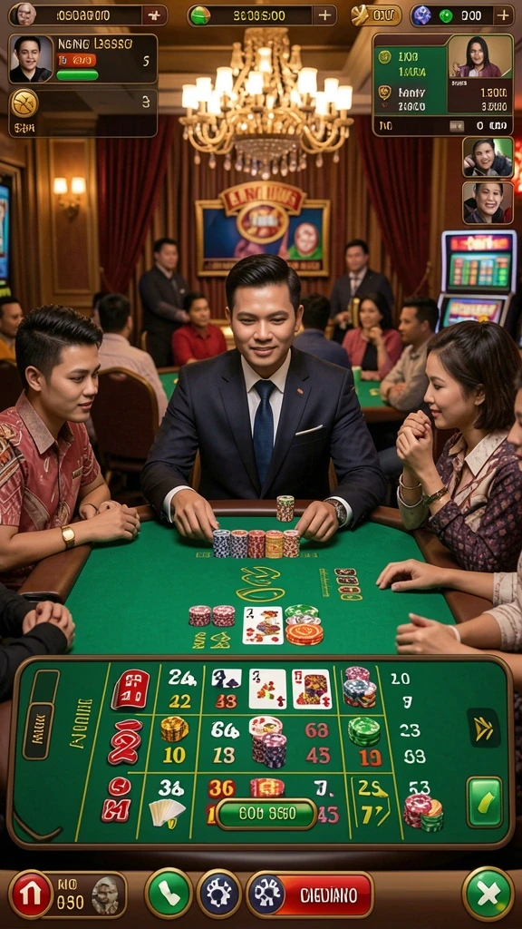 Fitur interaksi sosial yang memperkuat komunitas pemain.