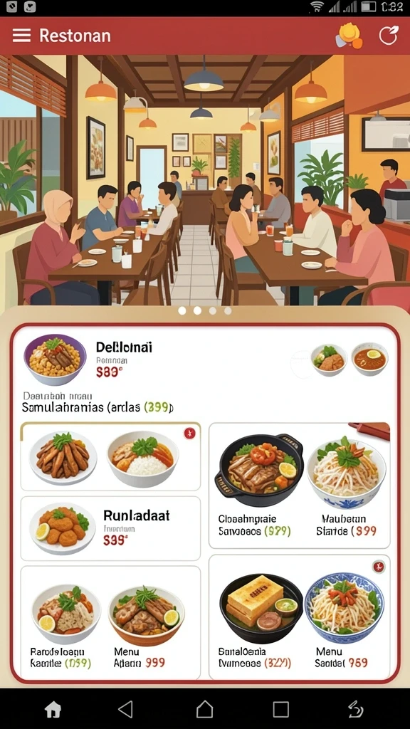 Tampilan antarmuka yang menarik dan mudah digunakan.